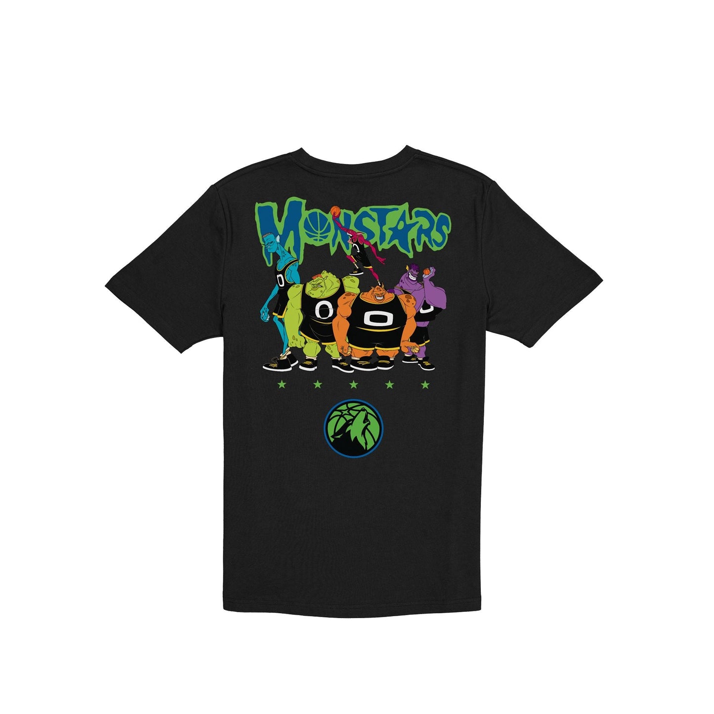 Space Jam x Minnesota Timberwolves Monstars Black T-Shirt