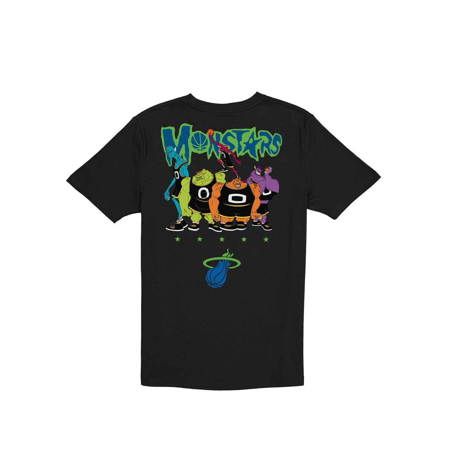 Space Jam x Miami Heat Monstars Black T-Shirt