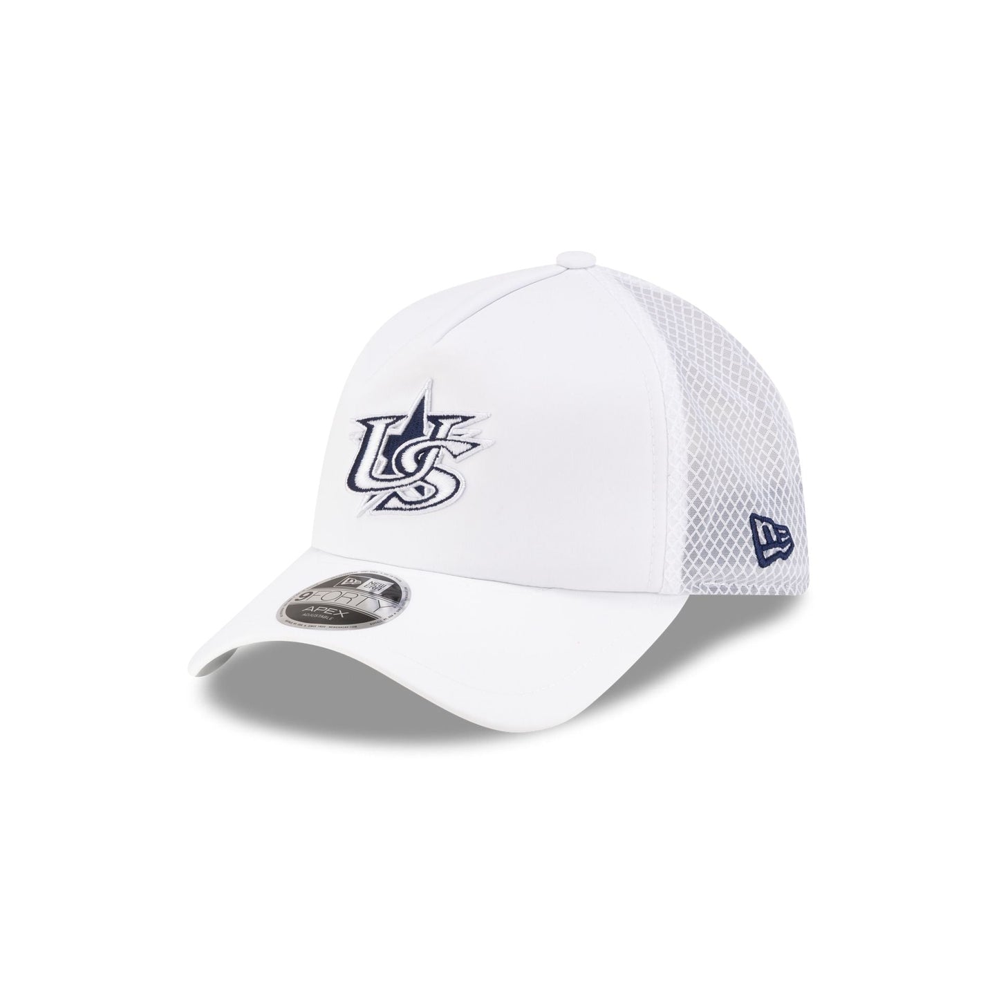 USA Baseball 2026 Batting Practice White 9FORTY APEX Trucker Hat