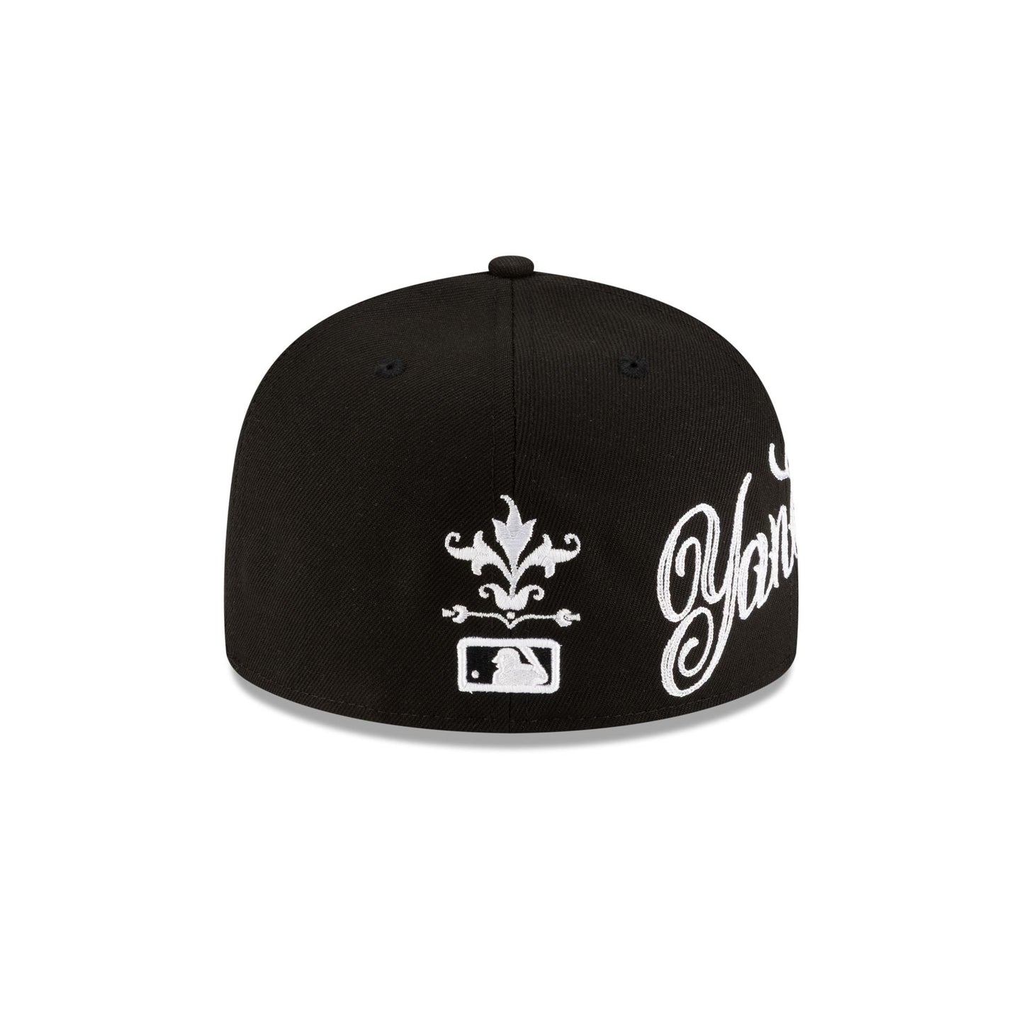 New York Yankees Script Black and White 59FIFTY Fitted Hat