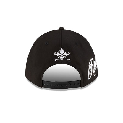 Boston Red Sox Script Black and White 9FORTY M-Crown A-Frame Snapback Hat