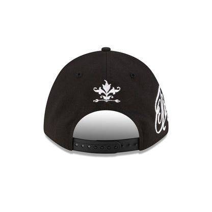 Detroit Tigers Script Black and White 9FORTY M-Crown A-Frame Snapback Hat