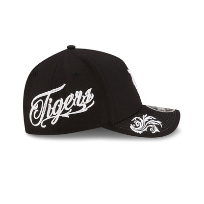 Detroit Tigers Script Black and White 9FORTY M-Crown A-Frame Snapback Hat