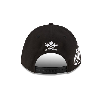 Los Angeles Angels Script Black and White 9FORTY M-Crown A-Frame Snapback Hat