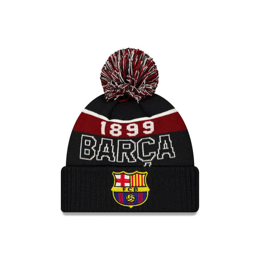 FC Barcelona Pom Knit Navy Pom Knit Hat