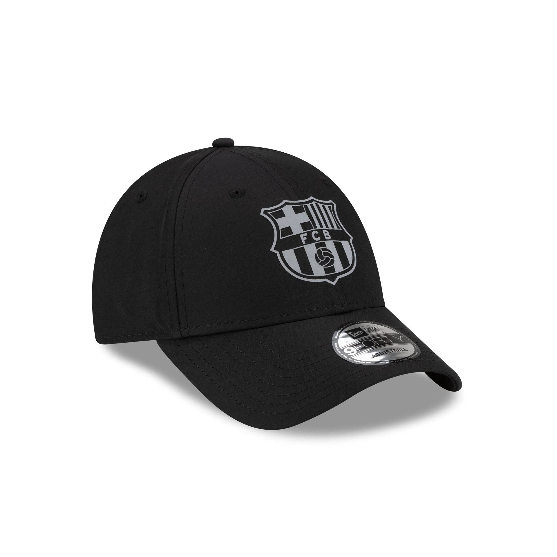 FC Barcelona Reflective Logo Black 9FORTY Adjustable Hat