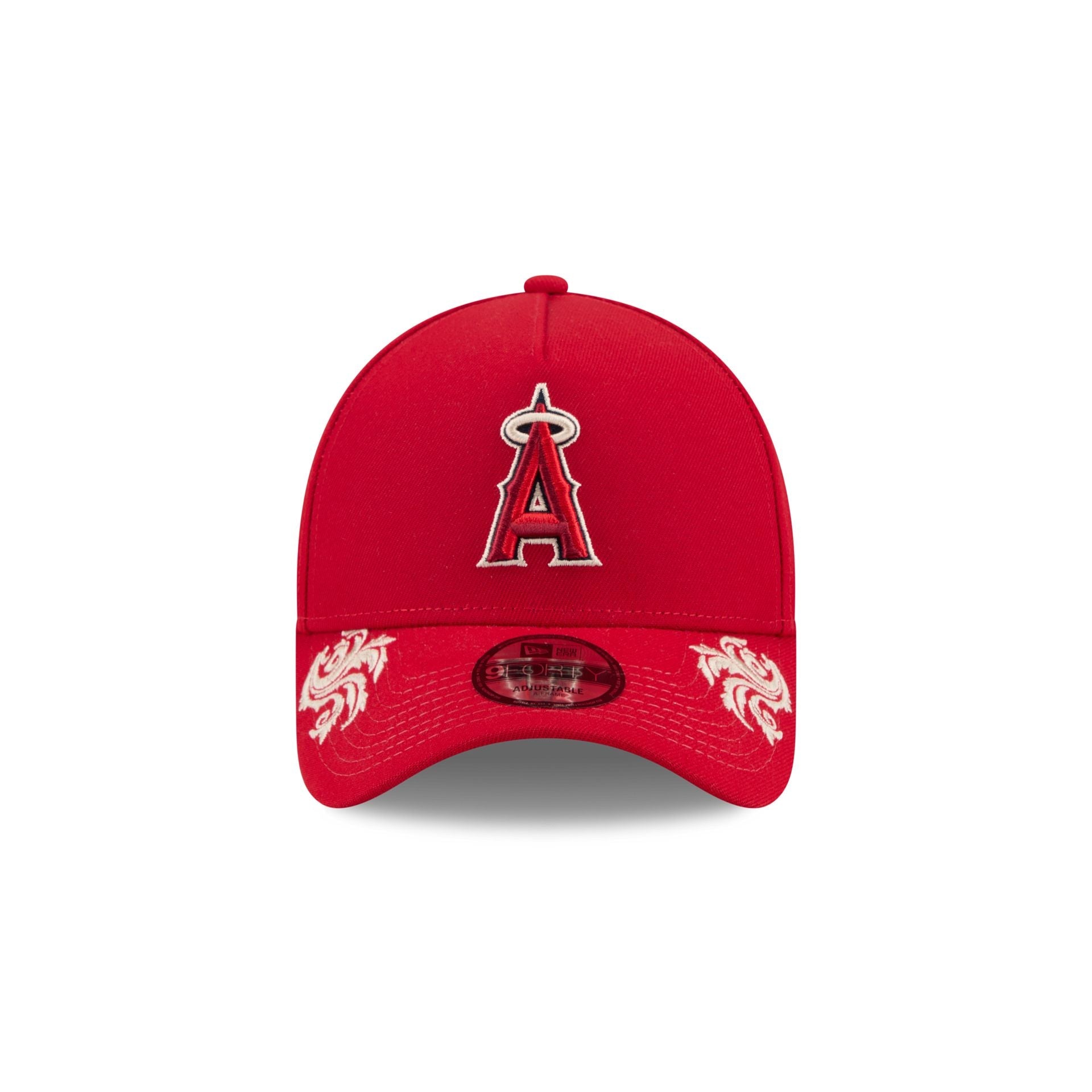 Los Angeles Angels Script 9FORTY A-Frame Snapback Hat