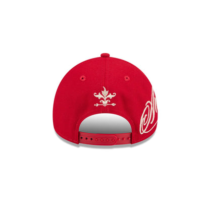 Los Angeles Angels Script 9FORTY A-Frame Snapback Hat