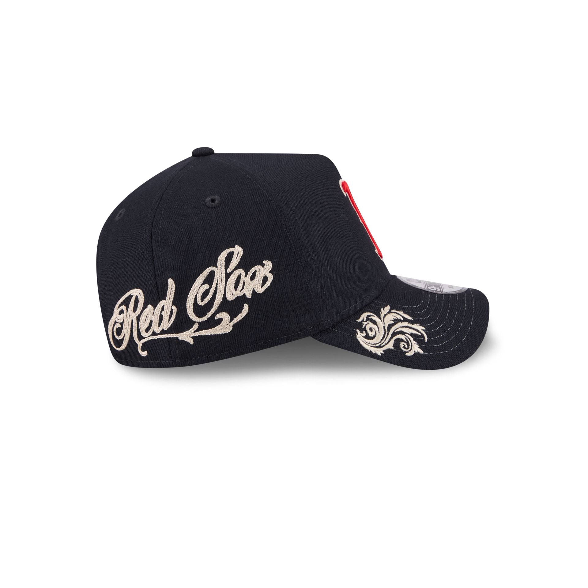 Boston Red Sox Script 9FORTY A-Frame Snapback Hat
