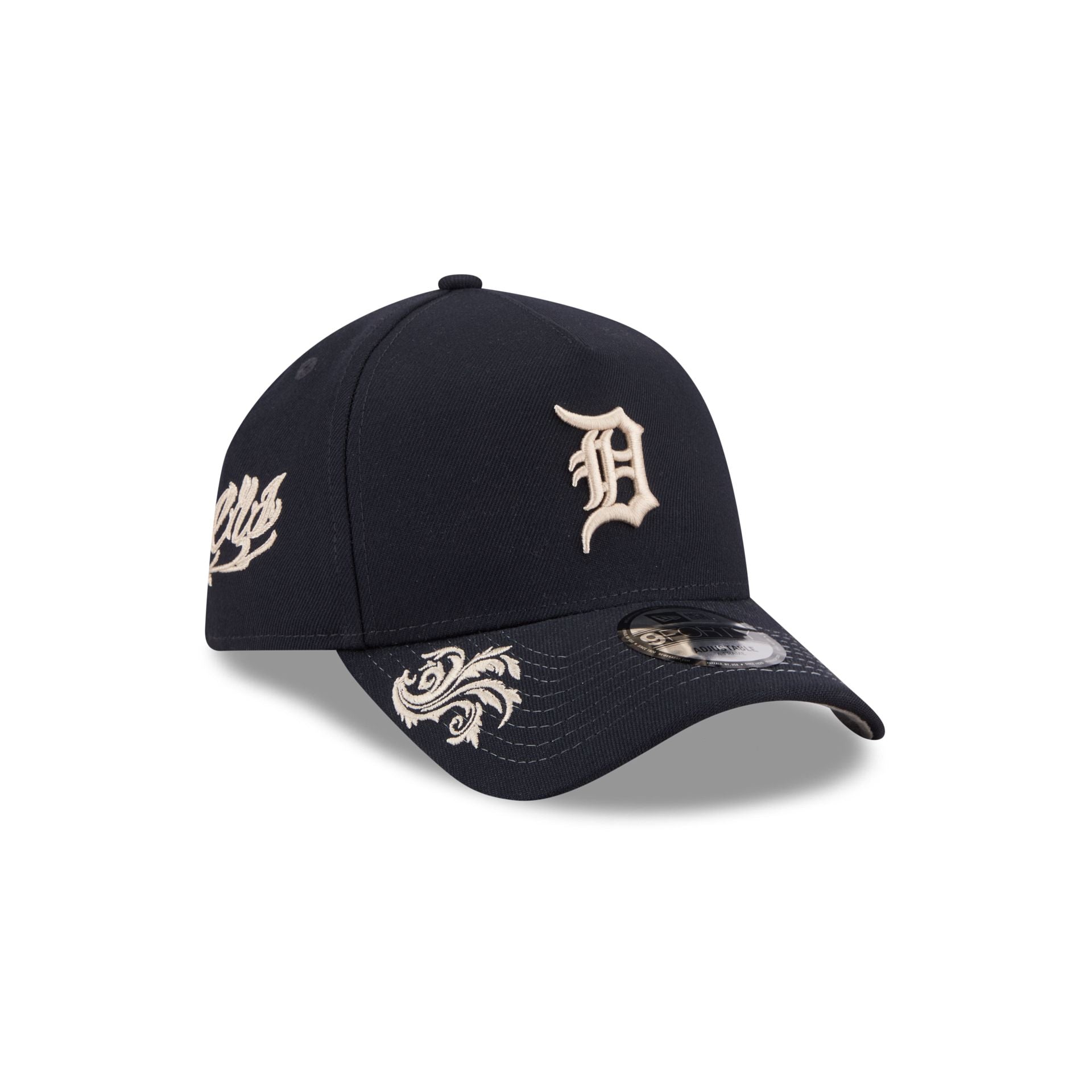 Detroit Tigers Script 9FORTY A-Frame Snapback Hat