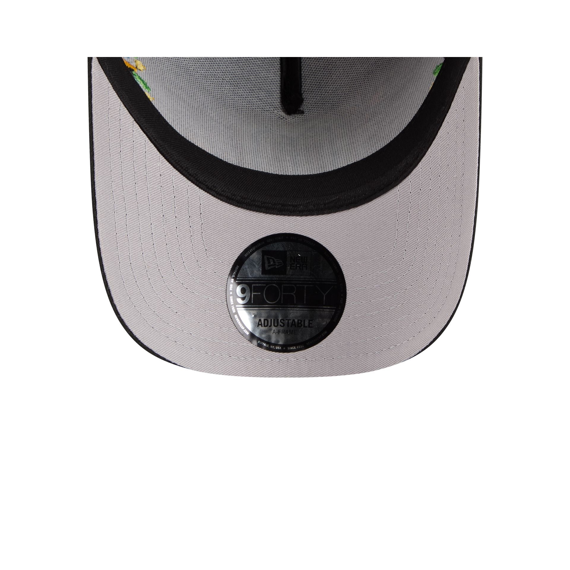 Mexico Latin Embroidery Black 9FORTY A-Frame Snapback Hat