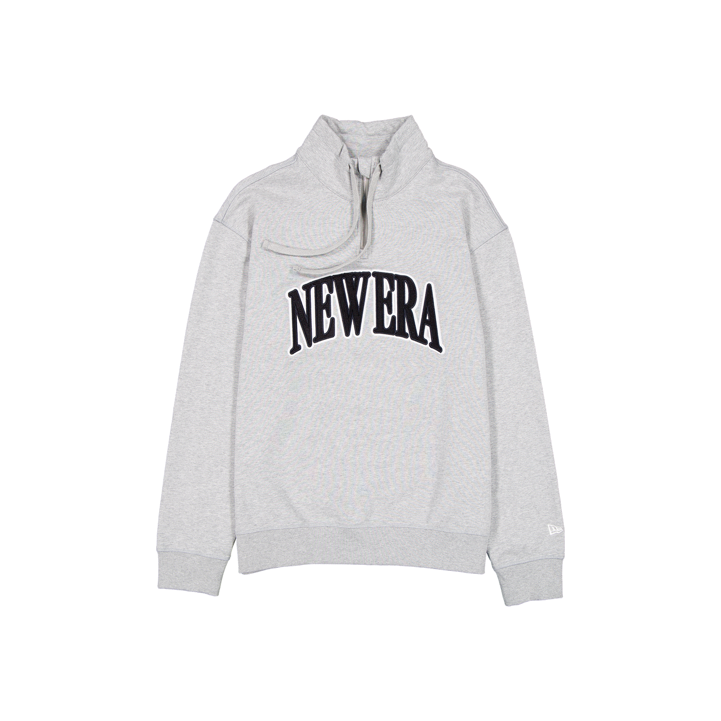 New Era Branded Heather Gray French Terry Quarter Zip