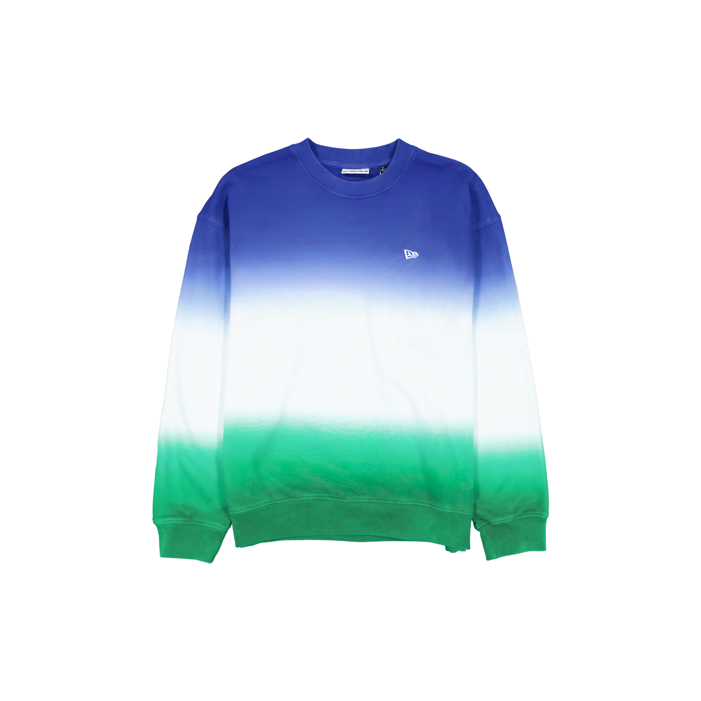 New Era Branded Kelly Green Dip Dye Crewneck