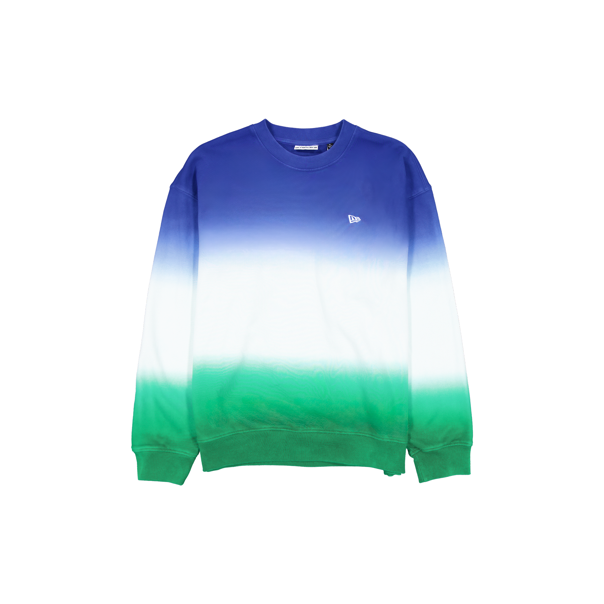 New Era Branded Kelly Green Dip Dye Crewneck