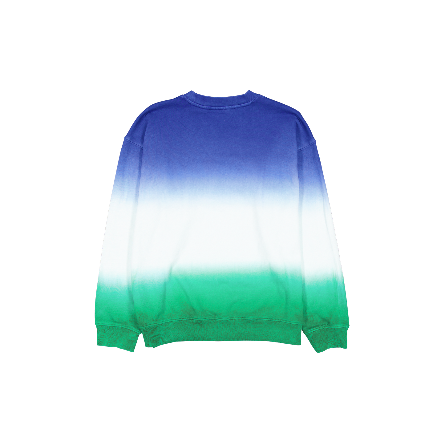 New Era Branded Kelly Green Dip Dye Crewneck