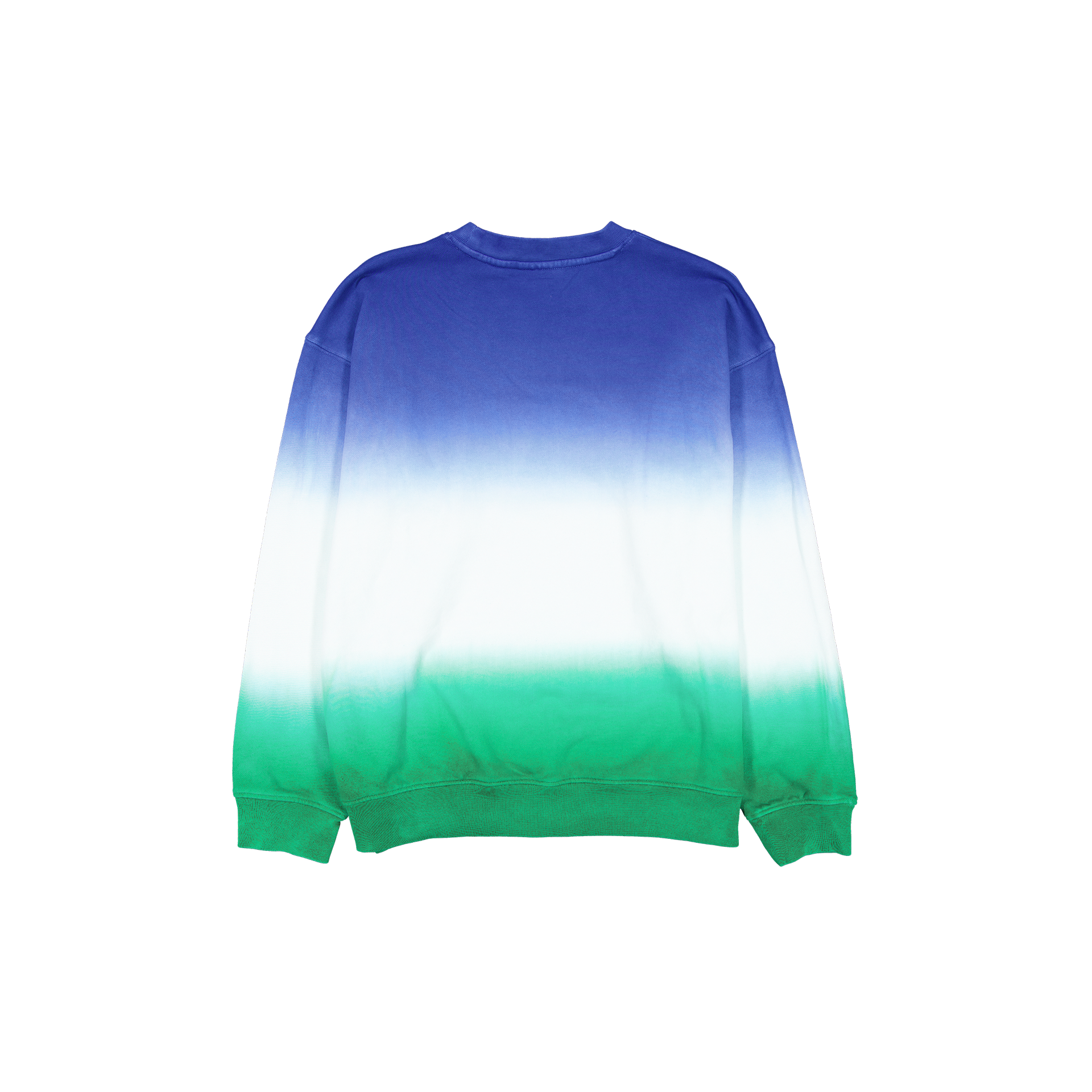 New Era Branded Kelly Green Dip Dye Crewneck