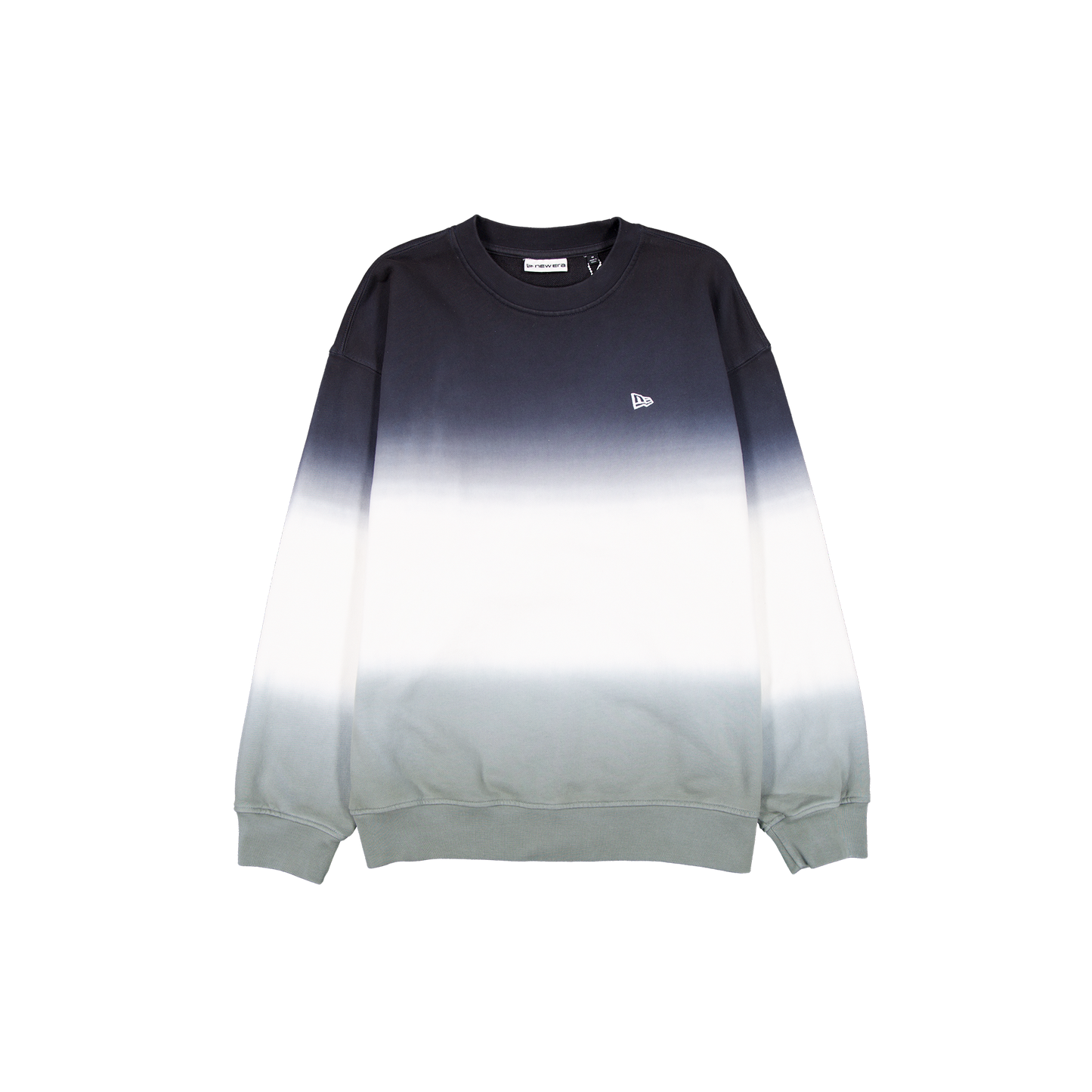 New Era Branded Balsam Green Dip Dye Crewneck