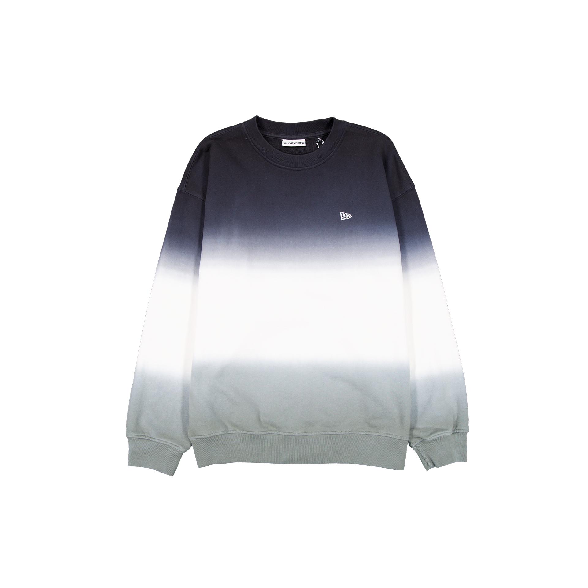 New Era Branded Balsam Green Dip Dye Crewneck