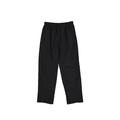 New Era Branded Black Nylon Tech Pants