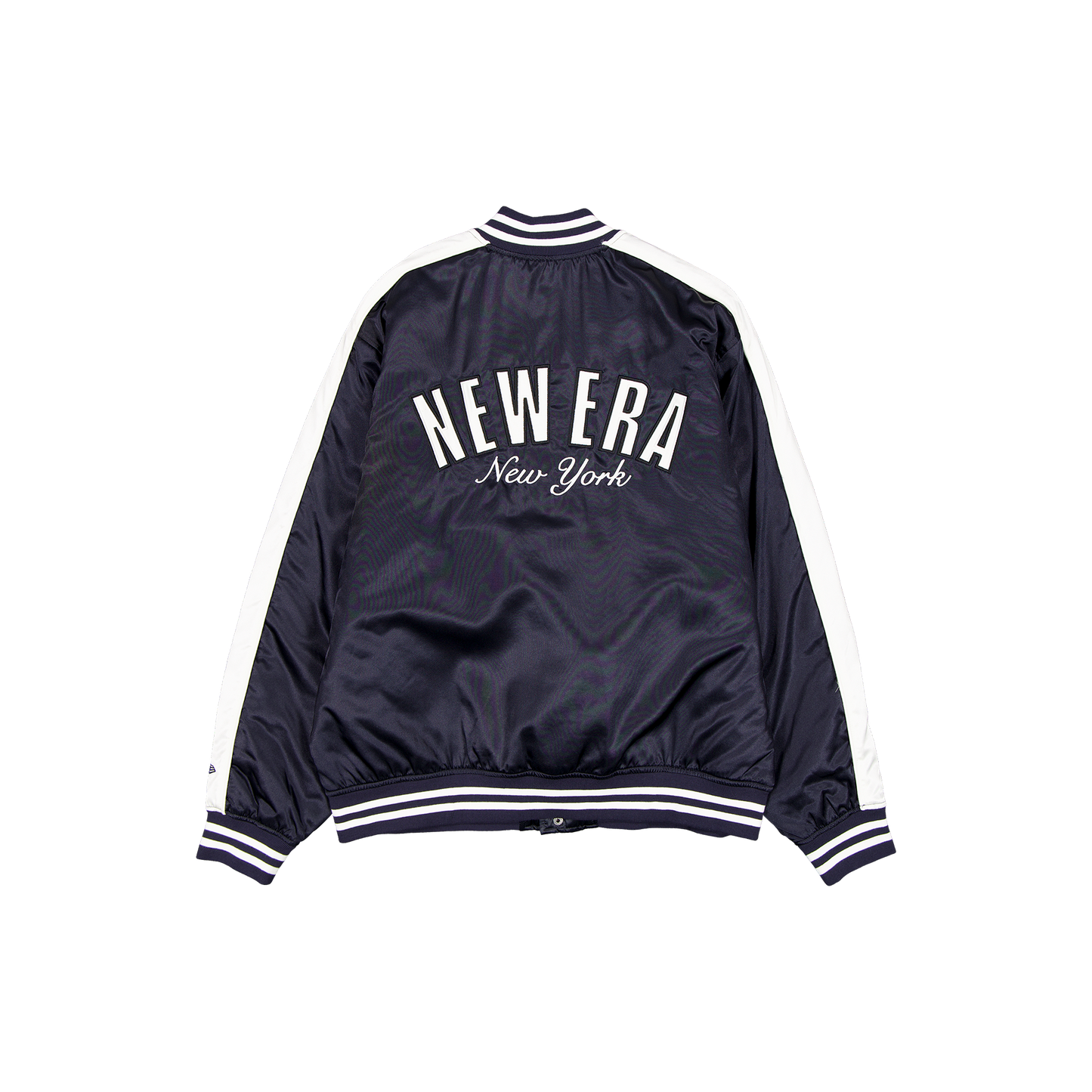 New Era Branded Navy Souvenir Satin Jacket