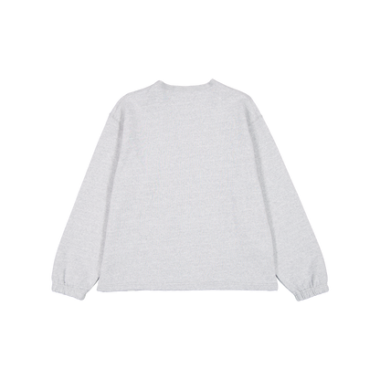 New Era Branded Heather Gray Full-Zip Cardigan