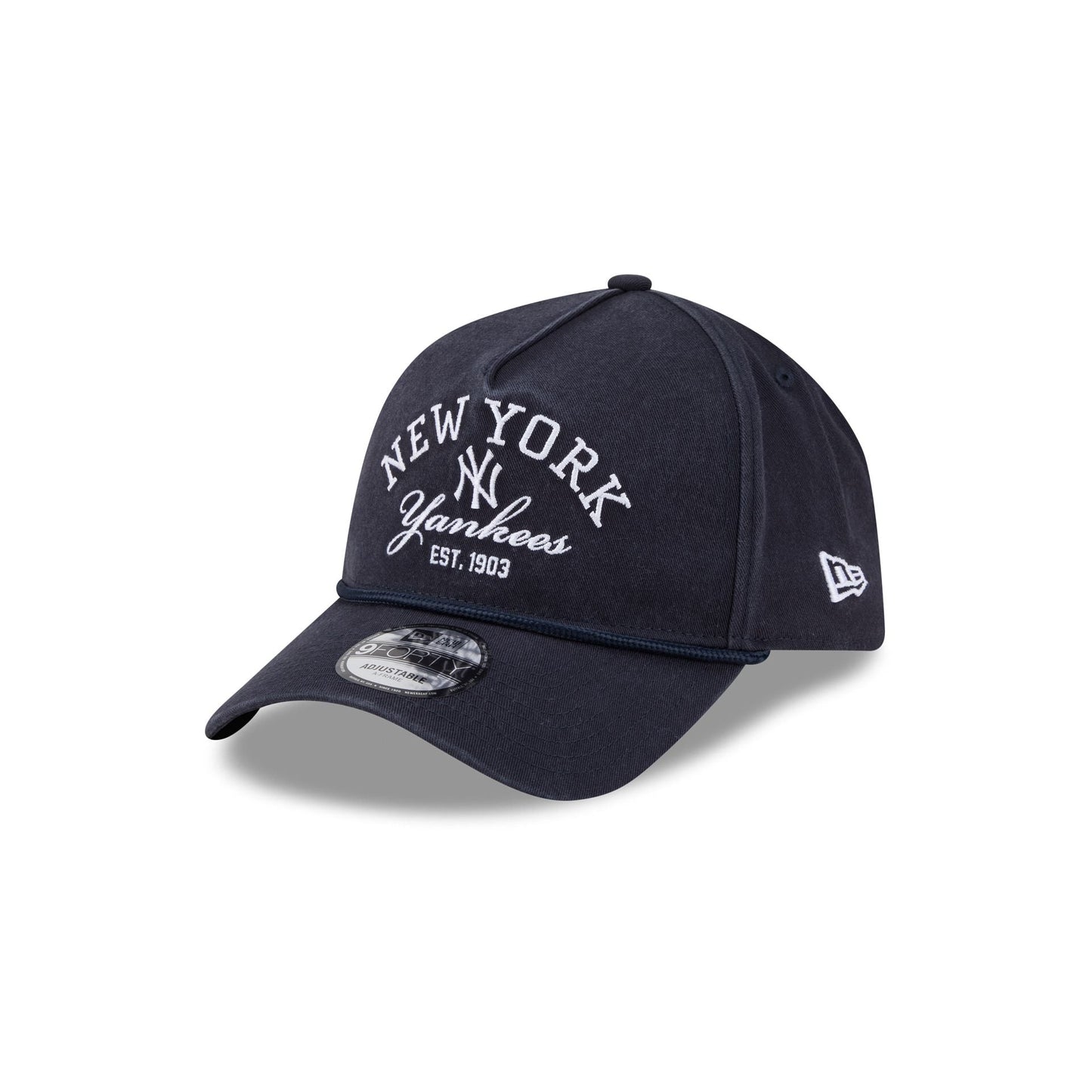 New York Yankees Stacked Rope 9FORTY A-Frame Snapback Hat