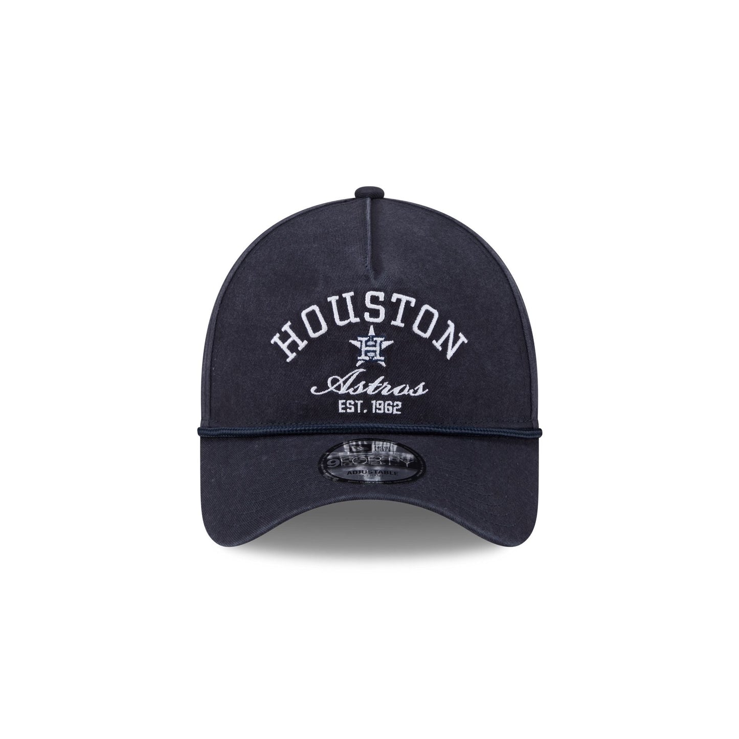 Houston Astros Stacked Rope 9FORTY A-Frame Snapback Hat