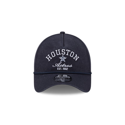 Houston Astros Stacked Rope 9FORTY A-Frame Snapback Hat