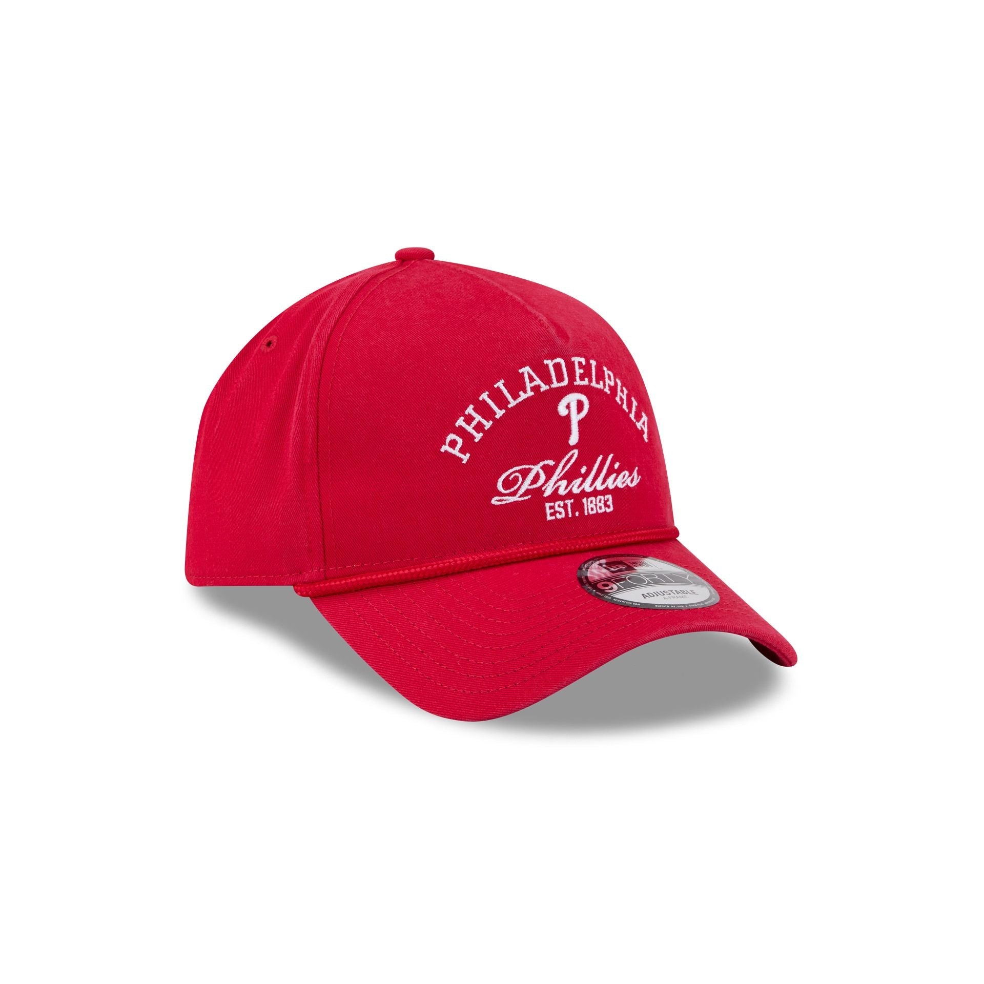 Philadelphia Phillies Stacked Rope 9FORTY A-Frame Snapback Hat
