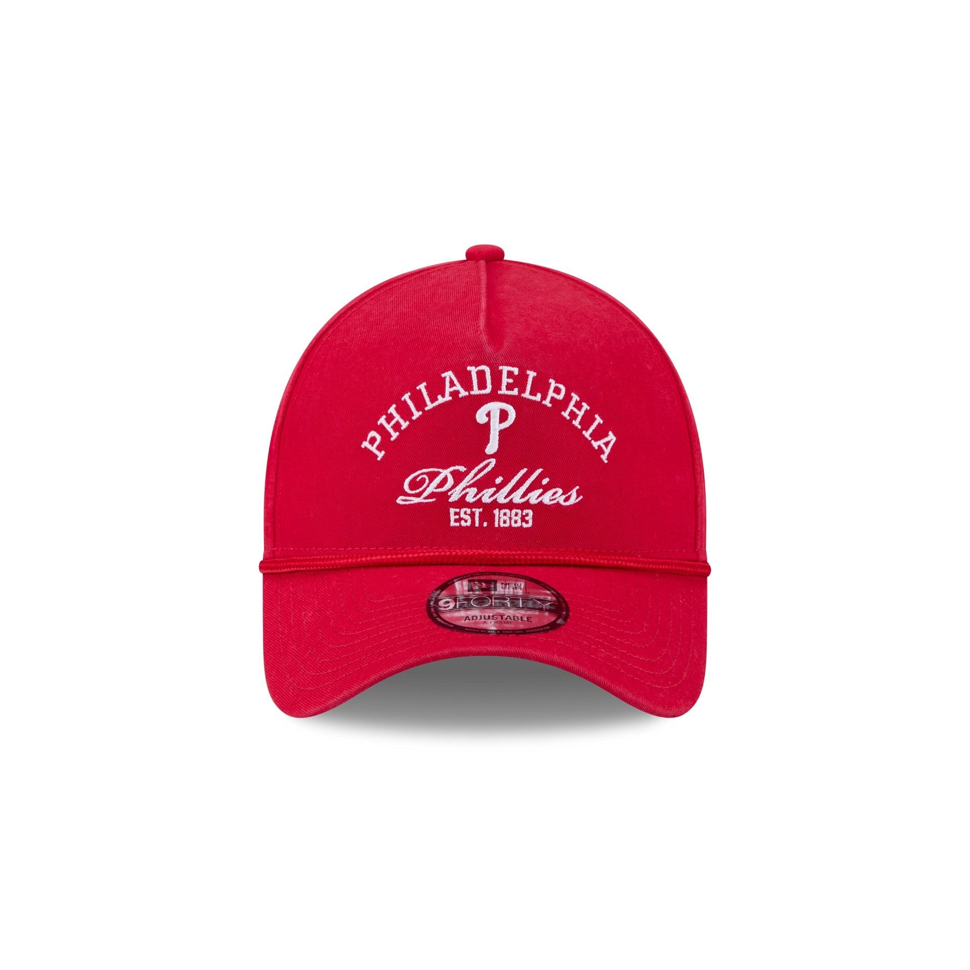 Philadelphia Phillies Stacked Rope 9FORTY A-Frame Snapback Hat