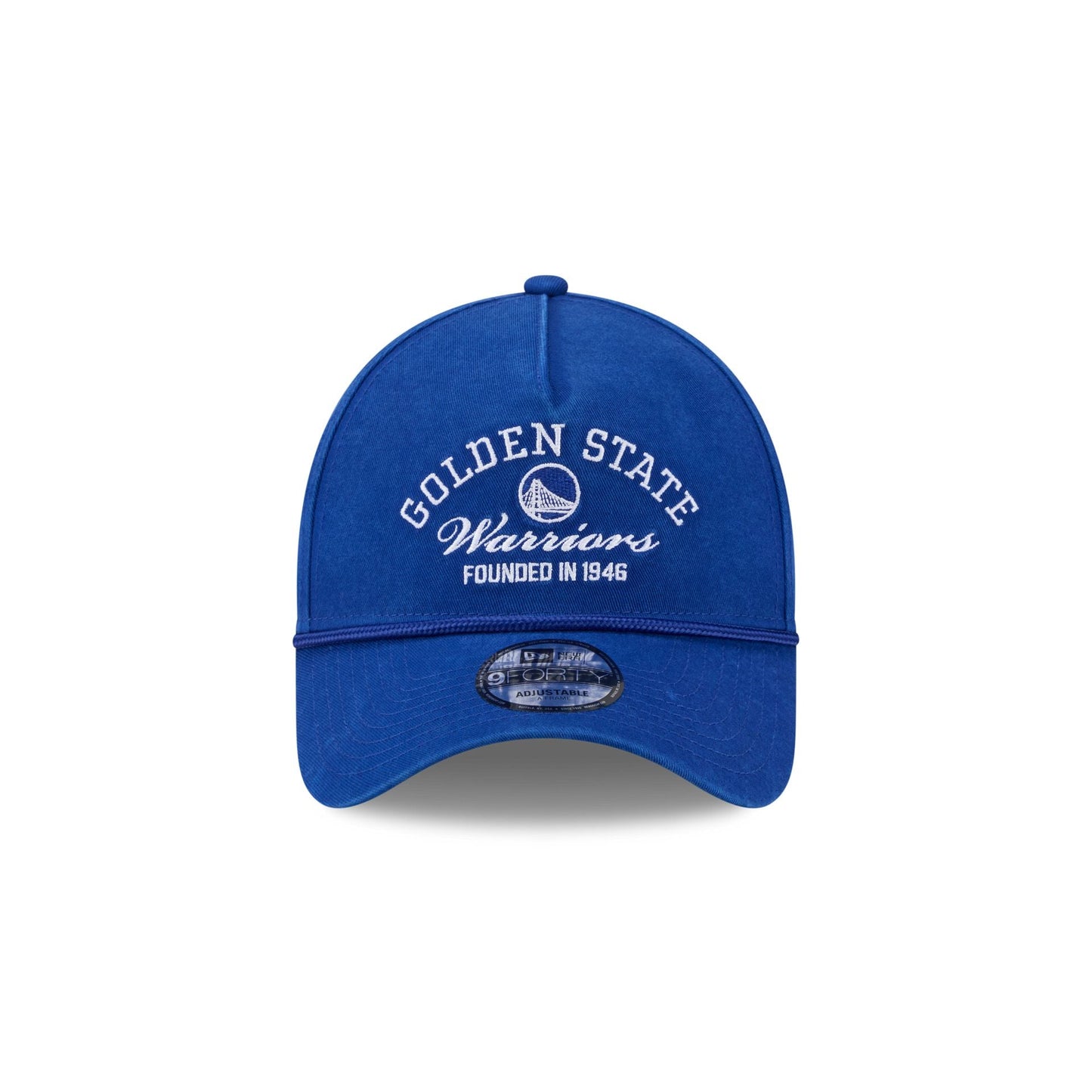 Golden State Warriors Stacked Rope 9FORTY A-Frame Snapback Hat
