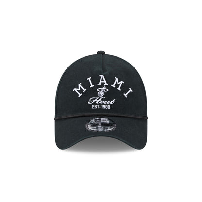 Miami Heat Stacked Rope 9FORTY A-Frame Snapback Hat