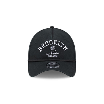 Brooklyn Nets Stacked Rope 9FORTY A-Frame Snapback Hat