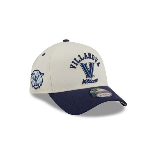 Villanova Wildcats Chrome White Arched 9FORTY A-Frame Snapback Hat