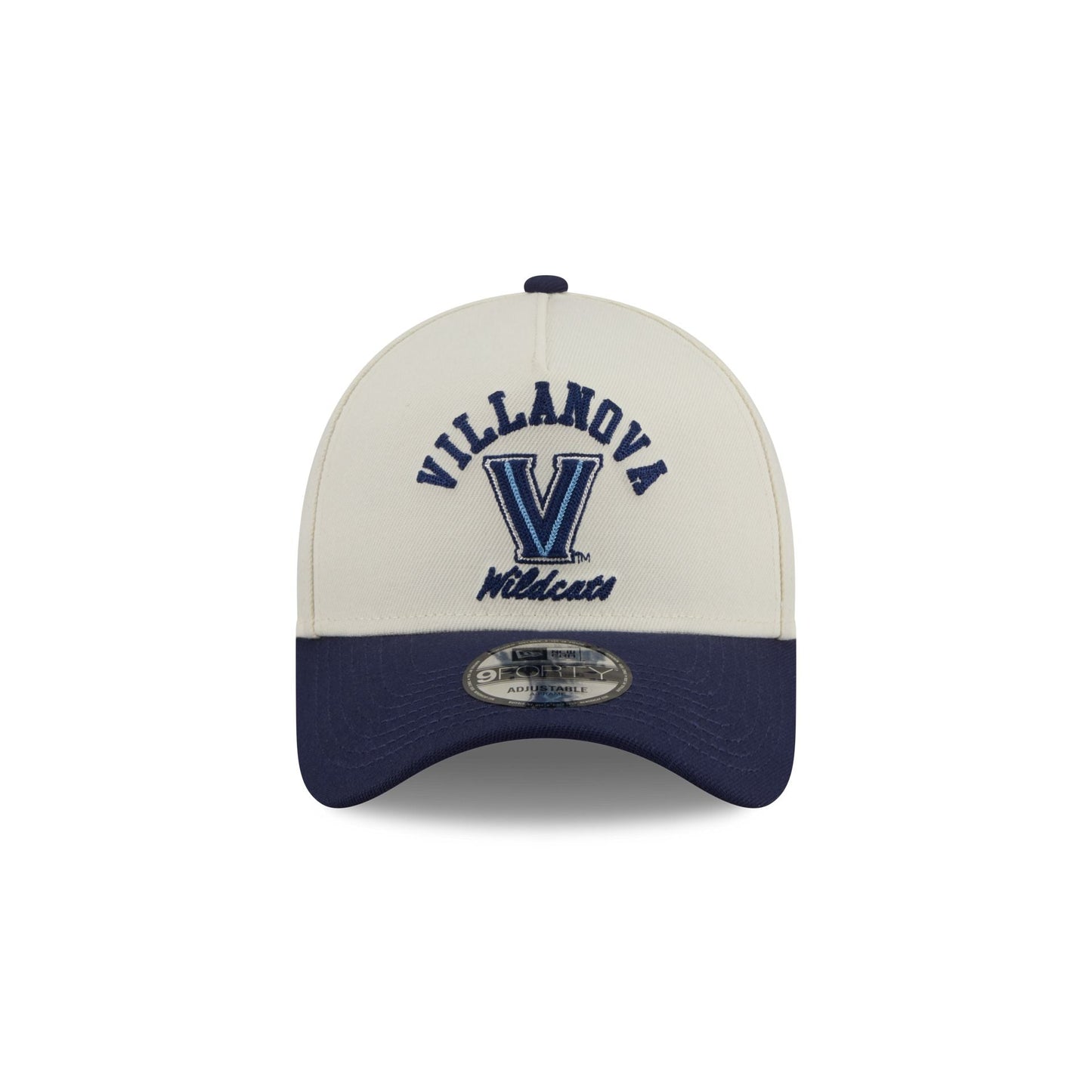 Villanova Wildcats Chrome White Arched 9FORTY A-Frame Snapback Hat