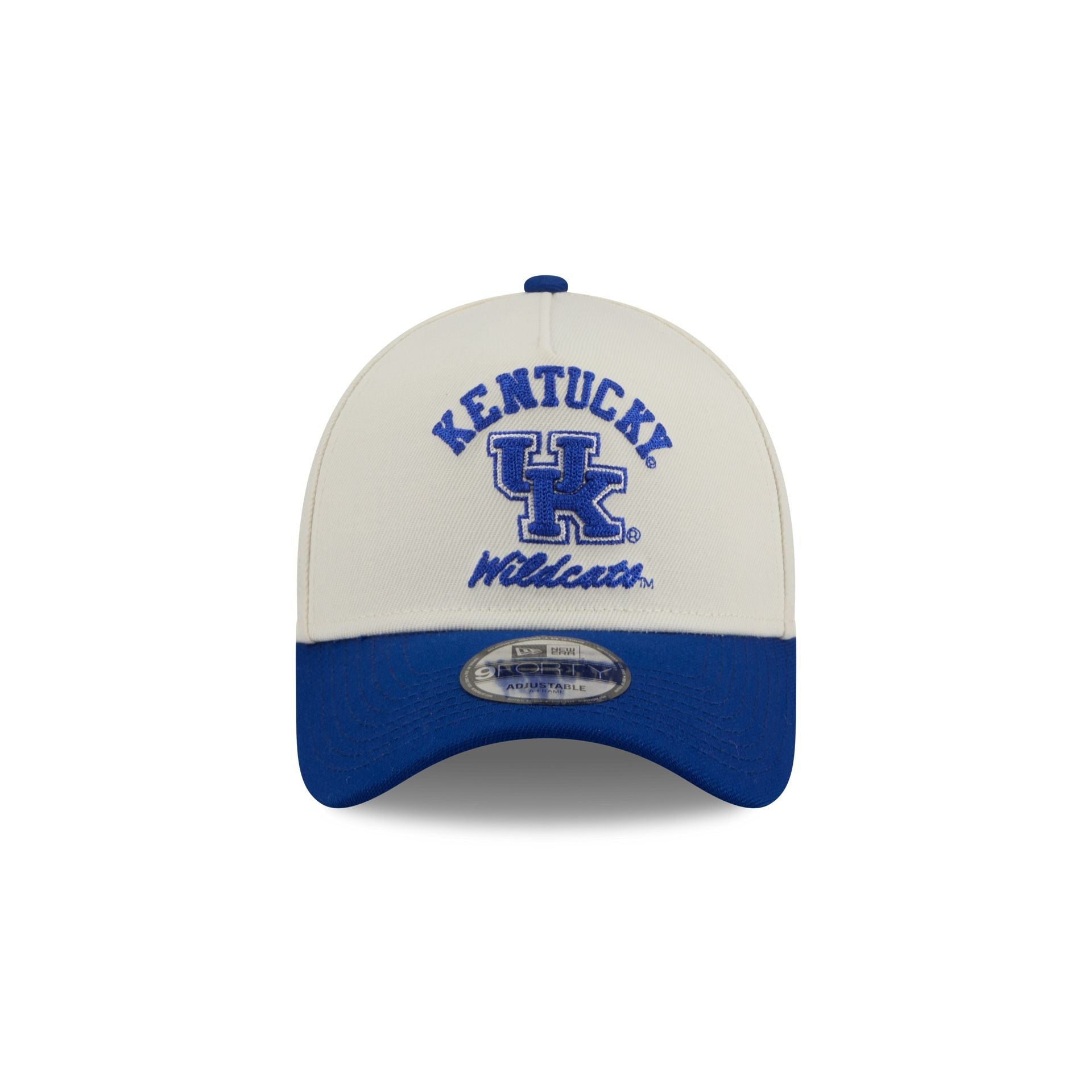 Kentucky Wildcats Chrome White Arched 9FORTY A-Frame Snapback Hat