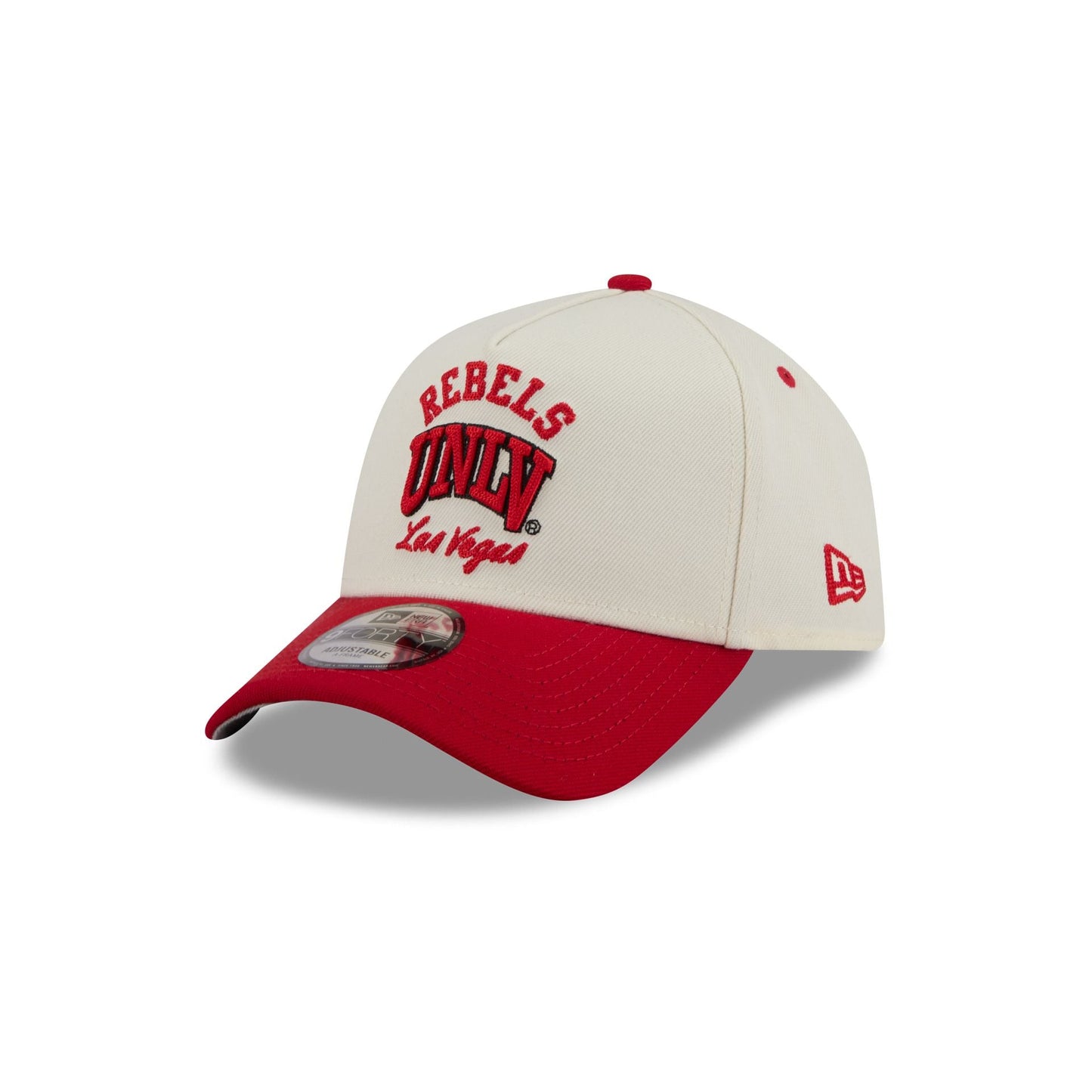 UNLV Runnin' Rebels Chrome White Arched 9FORTY A-Frame Snapback Hat