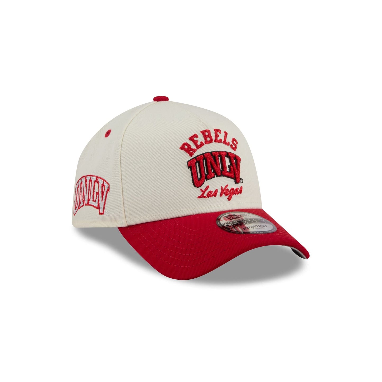 UNLV Runnin' Rebels Chrome White Arched 9FORTY A-Frame Snapback Hat
