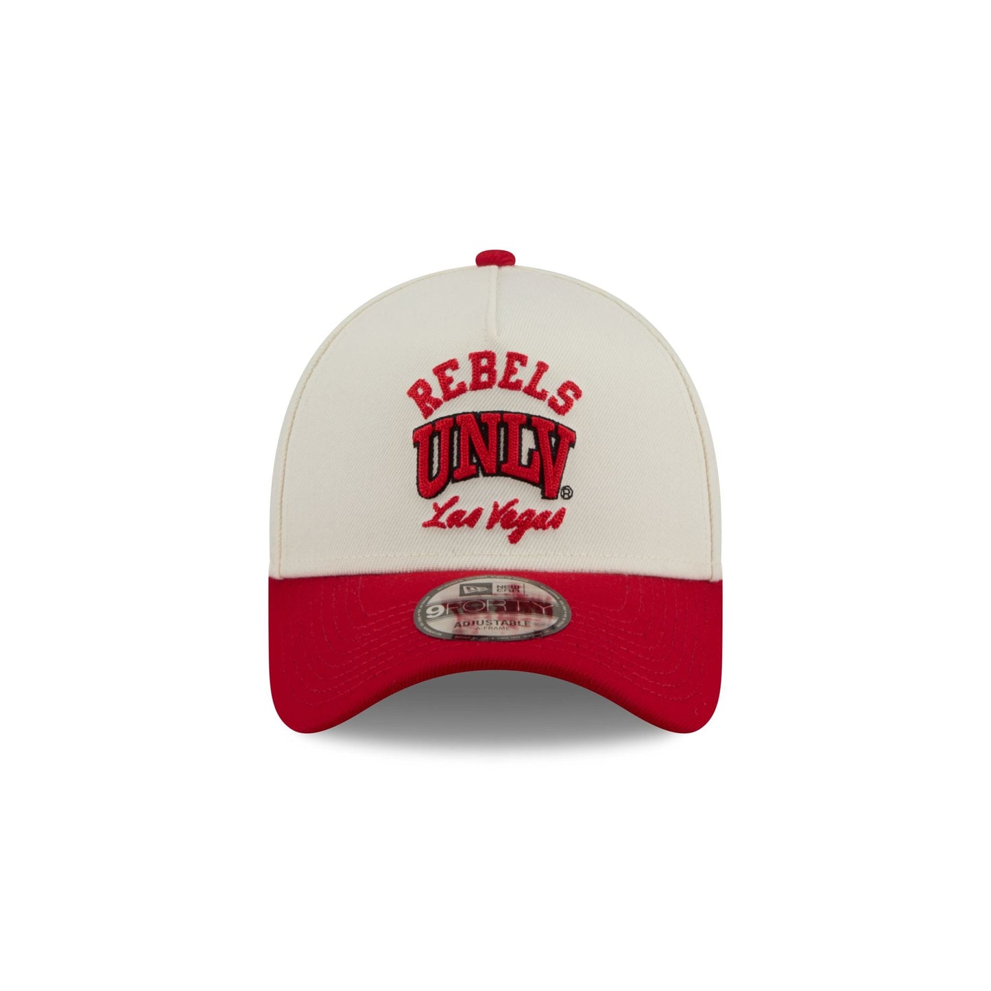 UNLV Runnin' Rebels Chrome White Arched 9FORTY A-Frame Snapback Hat