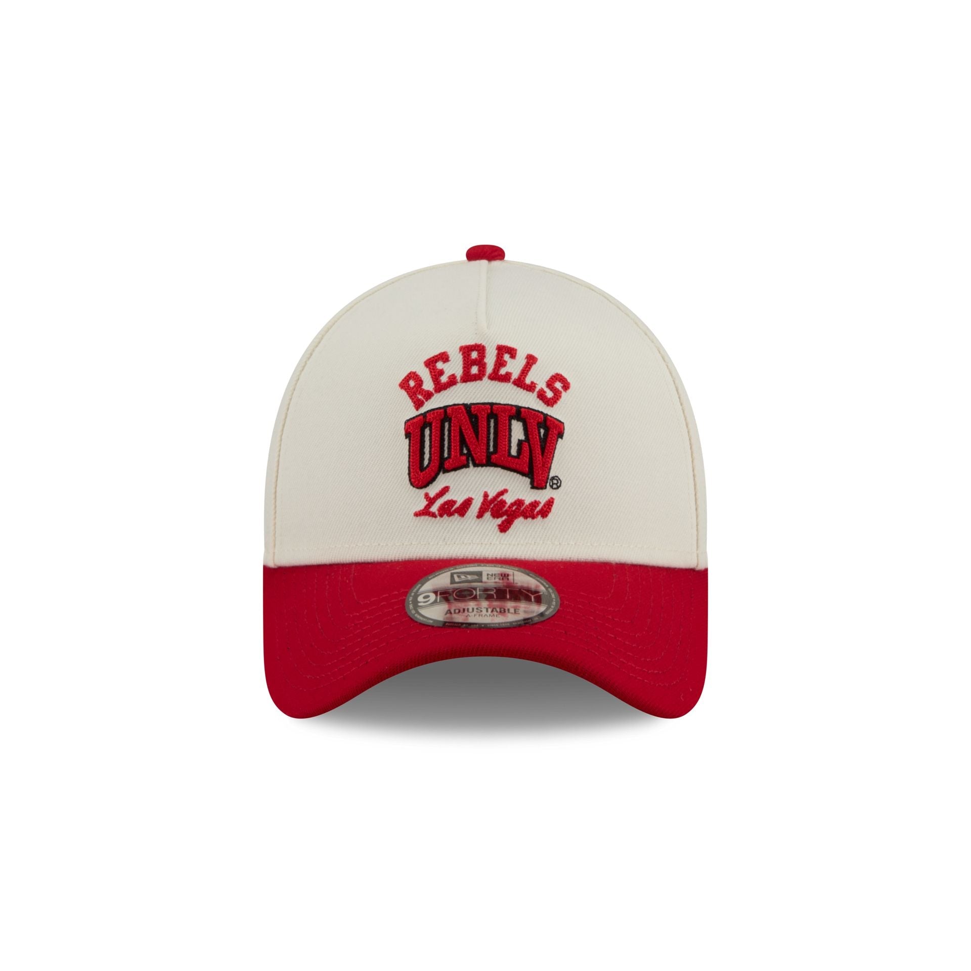 UNLV Runnin' Rebels Chrome White Arched 9FORTY A-Frame Snapback Hat