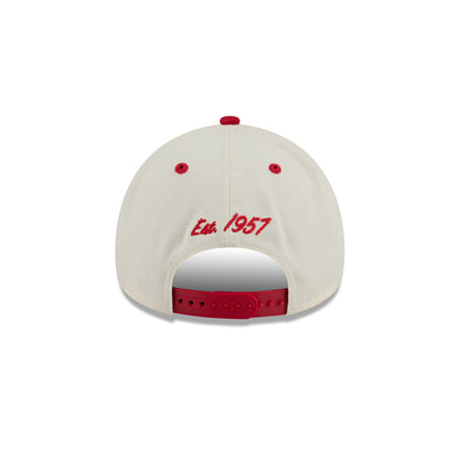 UNLV Runnin' Rebels Chrome White Arched 9FORTY A-Frame Snapback Hat