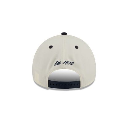 Syracuse Orange Chrome White Arched 9FORTY A-Frame Snapback Hat