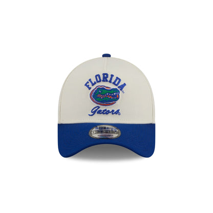 Florida Gators Chrome White Arched 9FORTY A-Frame Snapback Hat