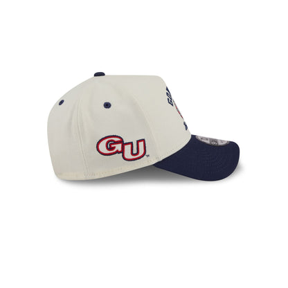 Gonzaga Bulldogs Chrome White Arched 9FORTY A-Frame Snapback Hat