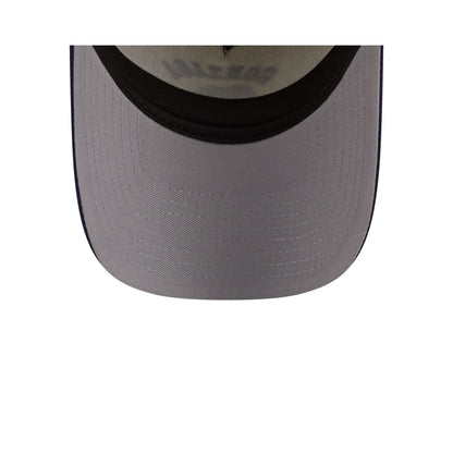 Gonzaga Bulldogs Chrome White Arched 9FORTY A-Frame Snapback Hat