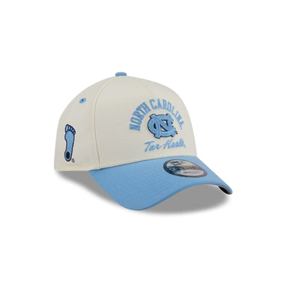 North Carolina Tar Heels Chrome White Arched 9FORTY A-Frame Snapback Hat
