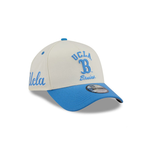 UCLA Bruins Chrome White Arched 9FORTY A-Frame Snapback Hat