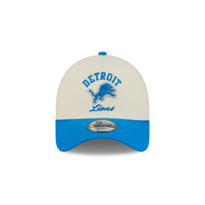 Detroit Lions Chrome White Arched 9FORTY A-Frame Snapback Hat