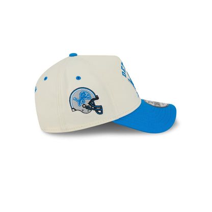 Detroit Lions Chrome White Arched 9FORTY A-Frame Snapback Hat