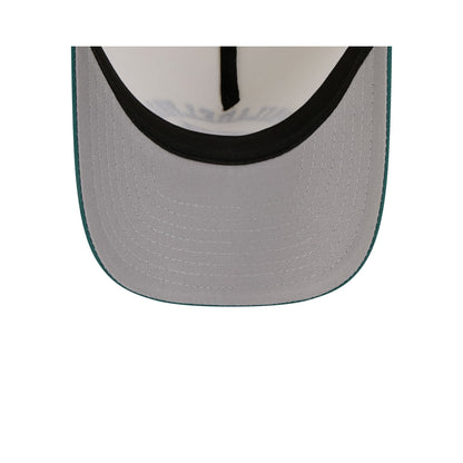 Philadelphia Eagles Chrome White Arched 9FORTY A-Frame Snapback Hat